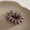 2Pcs Spiral Loop Hair Tie Fluffy Ball Head Hair Rope Pure Color Strong Phone Cord No Breakage Hair Accessories