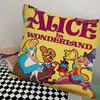 Anime A-Alice In Wonderland Pillow Case Square Pillow Bedroom Sofa Leisure Comfort Cushion Car Living Room Home Decoration