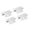 4Pcs Solar Panel Mounting Z Bracket Kit Off Gird Roof Installation Set for RV Yacht Flat Roof