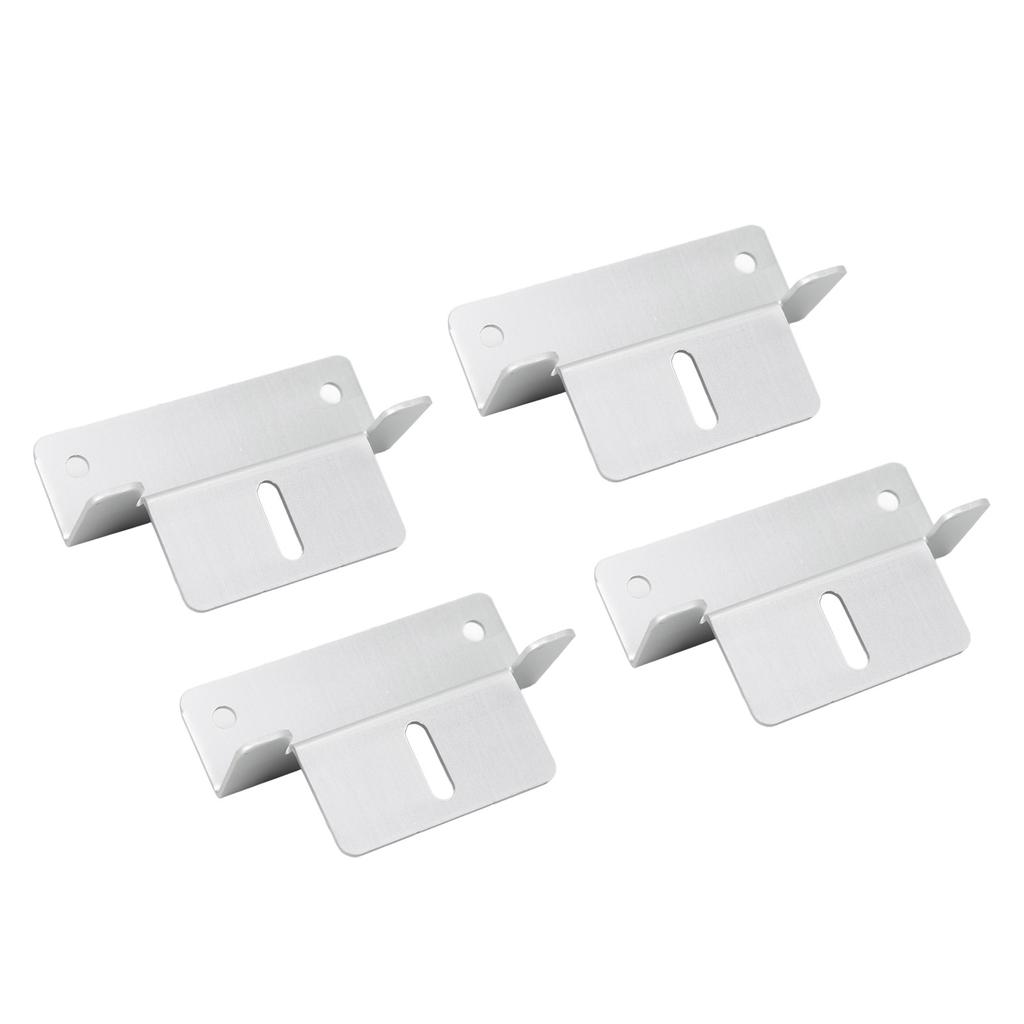 4Pcs Solar Panel Mounting Z Bracket Kit Off Gird Roof Installation Set for RV Yacht Flat Roof