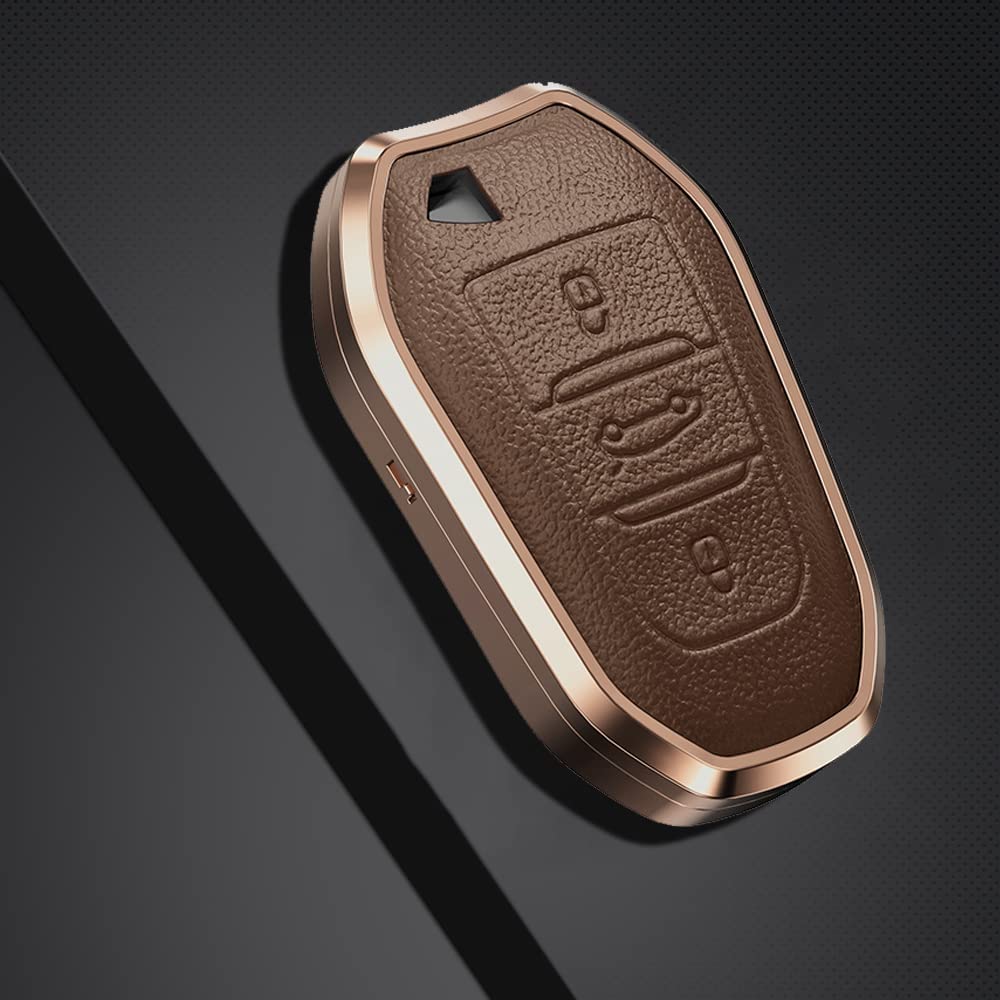 Ontto Peugeot Smart Key Case, Key Cover, Keychain, Stylish, High-quality, Scratch-Resistant, Anti-Fingerprint, Suitable for