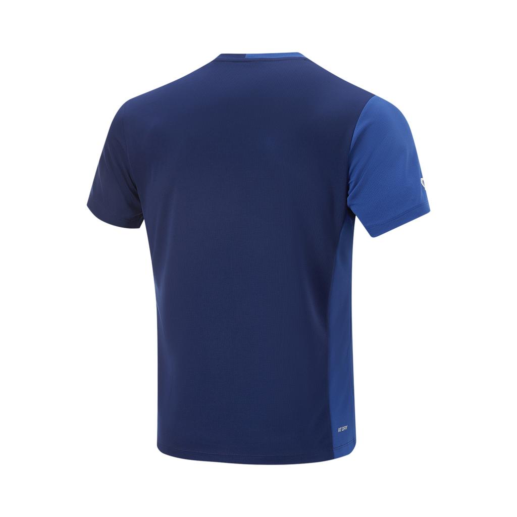 Li-Ning Color Block Comfortable Breathable Casual Sports Suit Men Suit Blue AATV021-2