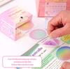105Sheets Cartoon Transparent Sticky Notes Kawaii Pull-Out Memo Pad Paper  Message Paper Cute Handbook Stickers Gifts