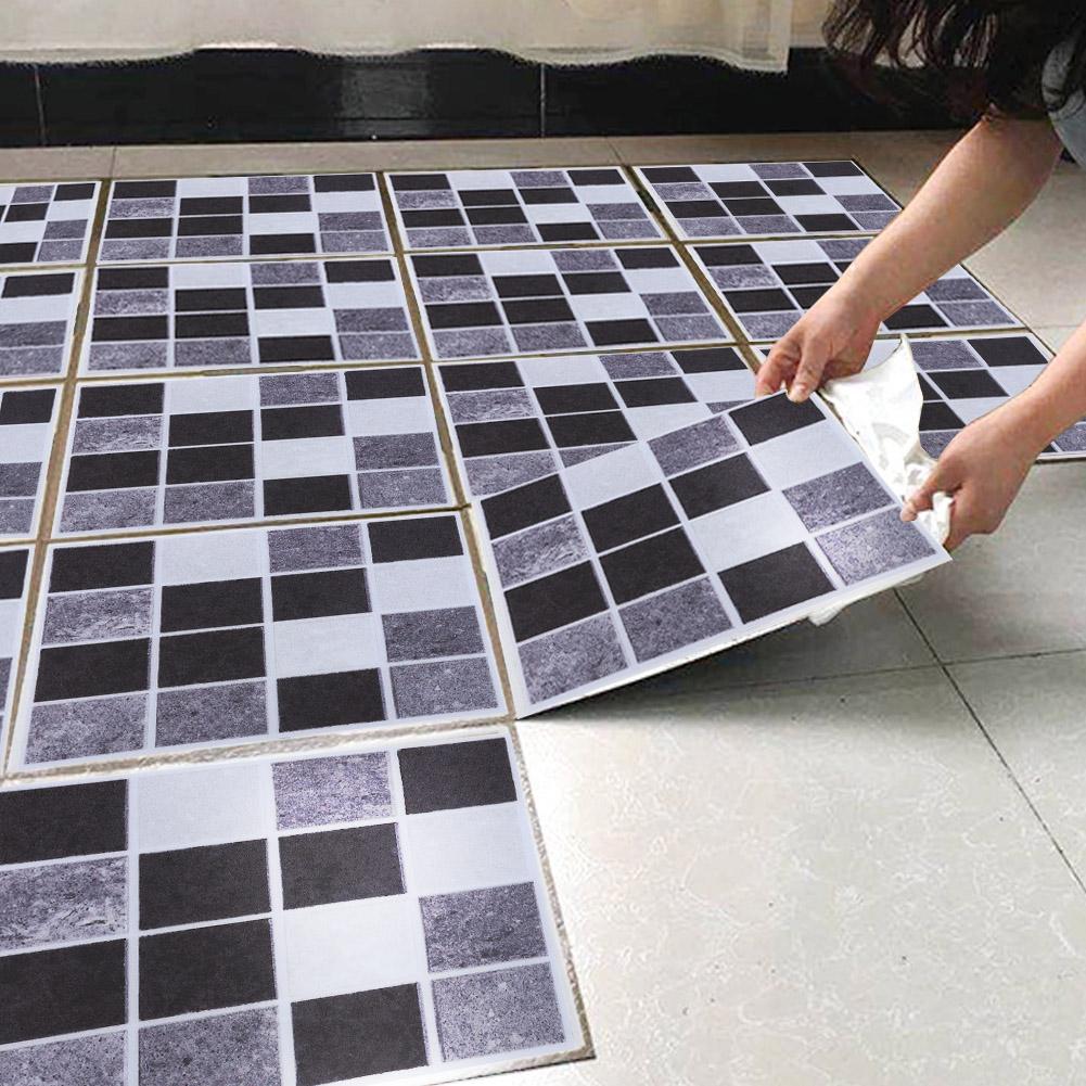 18pcs Mosaic Tile Transfer Stickers Bathroom Kitchen DIY Home(10cm*10cm)(MTS008)