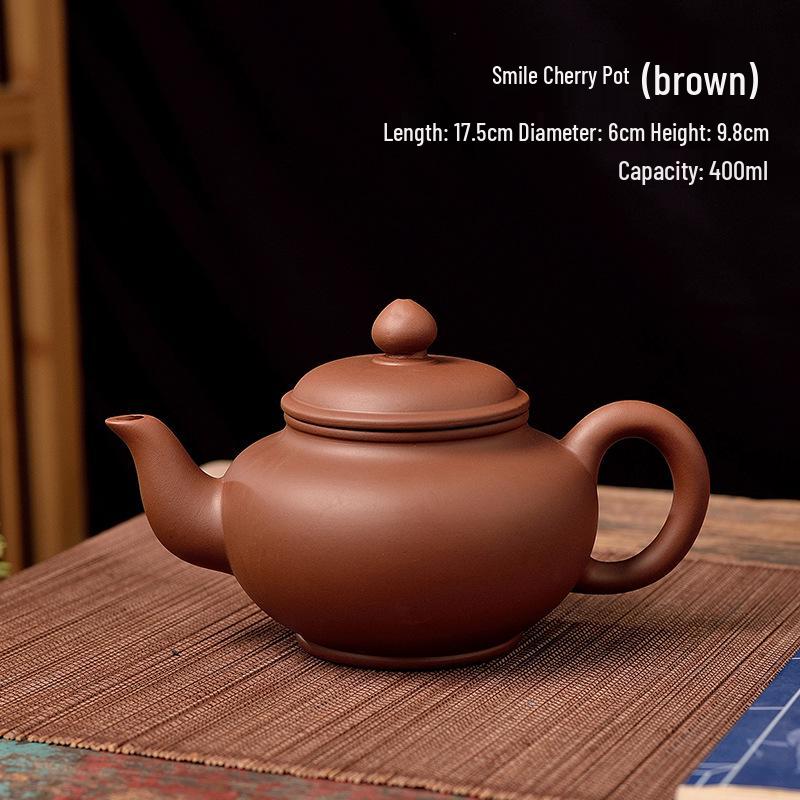 Yixing Zisha Zhuni Teapot Set with Tea Infuser – Available in 170ml, 280ml, 450ml, and 580ml Sizes