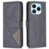 BINFEN COLOR For Infinix Note 40X 5G Phone Cases Wallet Stand Geometry Imprint Leather Cover