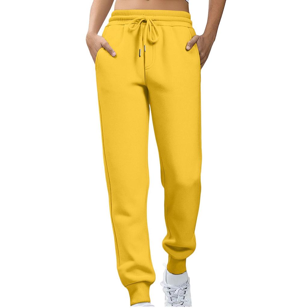 Women's Mid Rise Drawstring Joggers Slim Fit Sweatpants Casual Sports Pants