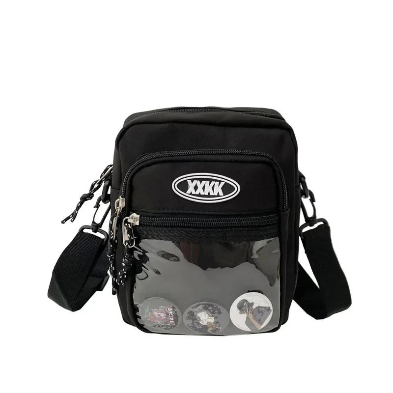 

Korean Fashion Crossbody Bags for Women and Men Unisex Itabag Transparent Pocket Phone Bag and Purse Small Shoulder Bag Ita Bag Without Pins