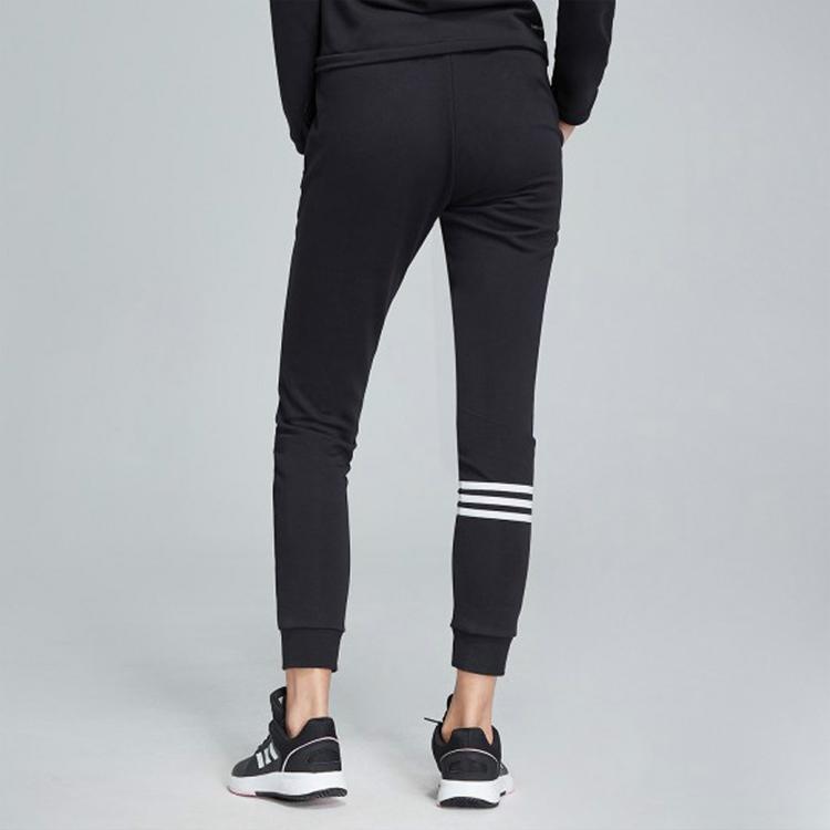 Adidas Gym Training Drawstring Joggers Women Bottoms Black DT7282