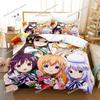 Anime Is the Order a Rabbit Bedding Set Duvet Cover Bed Set Quilt Cover Pillowcase Comforter king Queen Size Boys Adult029