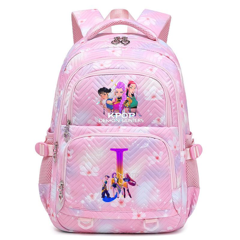 Kinder Mädchen Kpop Rumi Zoey Mira Buchstaben Aufdruck Student Schultasche Wasserdichter Rucksack