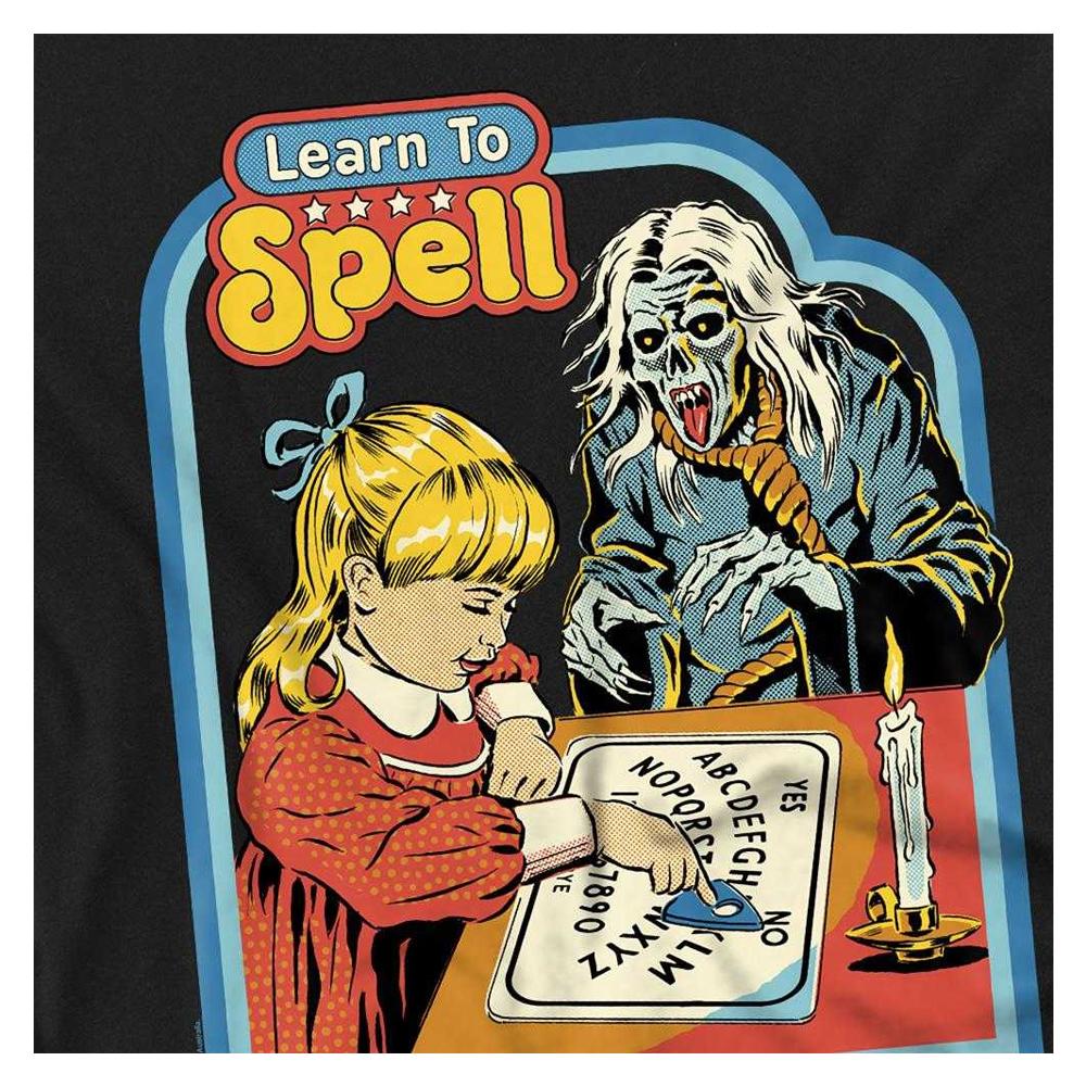 Steven Rhodes Unisex Adult Learn To Spell Long-Sleeved T-Shirt