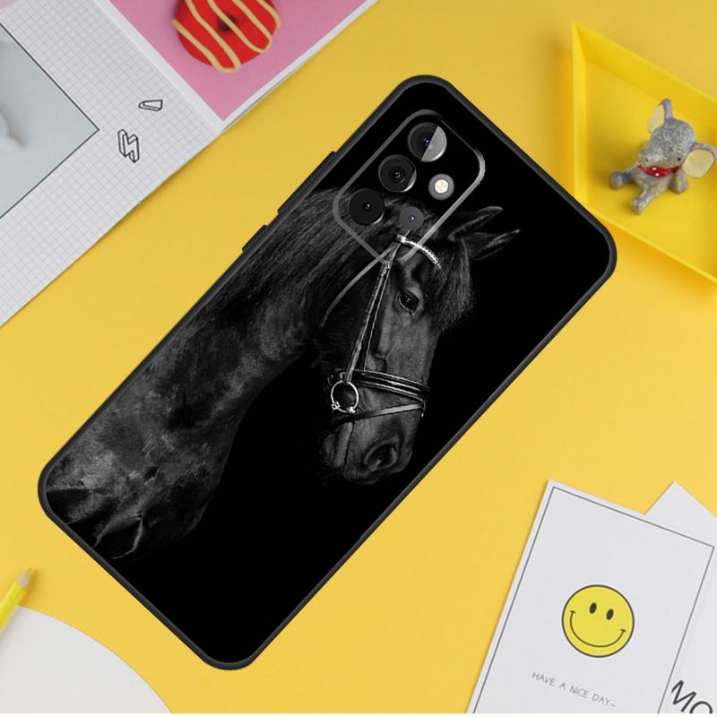 

Черный Белый Лошадь Чехол Для Samsung Galaxy A54 A34 A14 A13 A33 A53 A12 A32 A52 A71 A51 A15 A25 A35 A55 Чехол Samsung A14
