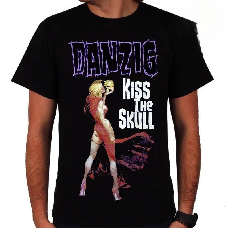 GDAŃSK Kiss The Skull NEW JERSEY HEAVY ROCK TSHIRT M3XL Unisex T-Shirt S