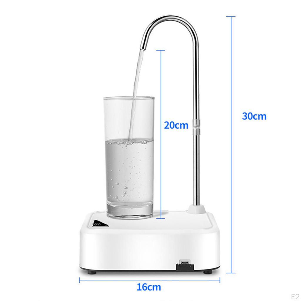 Distributore d'acqua sul comodino, pompa elettrica per bottiglia, ricarica USB con base per bere da appoggio