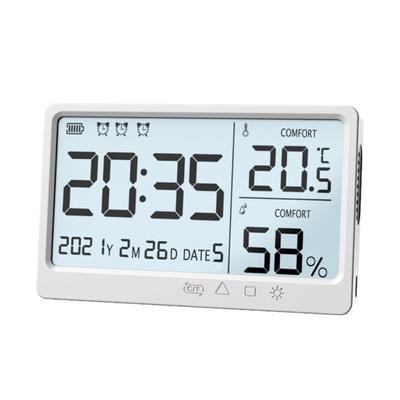 Yousheng Higrómetro digital de pared con botón táctil de alta precisión, detección de humedad y sequedad, ABS, comprobador de humedad antioxidante para el hogar