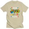 Im A Proud Autism Mom Awareness T Shirts 100 Cotton Tee Tops Streetwear Round Neck Tshirt Fashion ShortSleeve Clothes