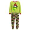Christmas Printed Parent-child Plush Home Wear Set