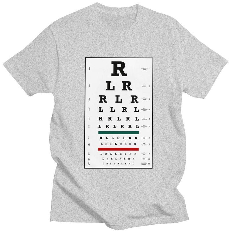 Custom Drummers Eye Chart T Shirts Men Tshirt Casual Tee Tops 100 Cotton Oversized Tshirts Gift