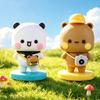 Kawaii Bubu Dudu Panda Bear Doll Cartoon Yier Bubu Souvenir Cute Small Gift Miniatures Animal Toy Home Decoration Birthday Gift