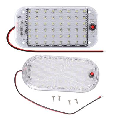 48 LED Panel Light Car Interior Reading Lamp High Brightness Cabin Lights for Truck RV Boats Camper Lights 12V-85V