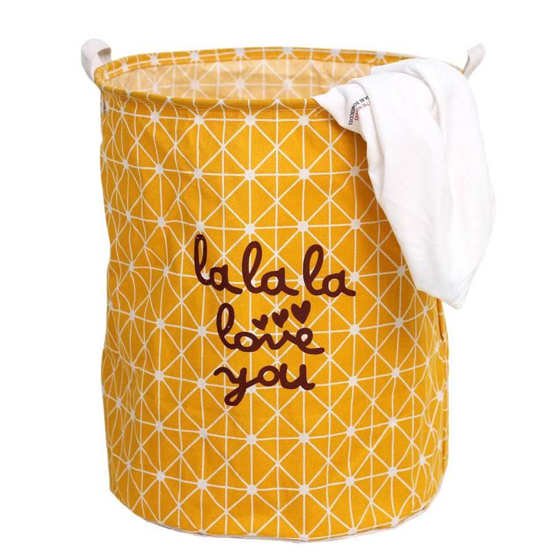 Cotton Linen Collapsible Laundry & Toy Basket