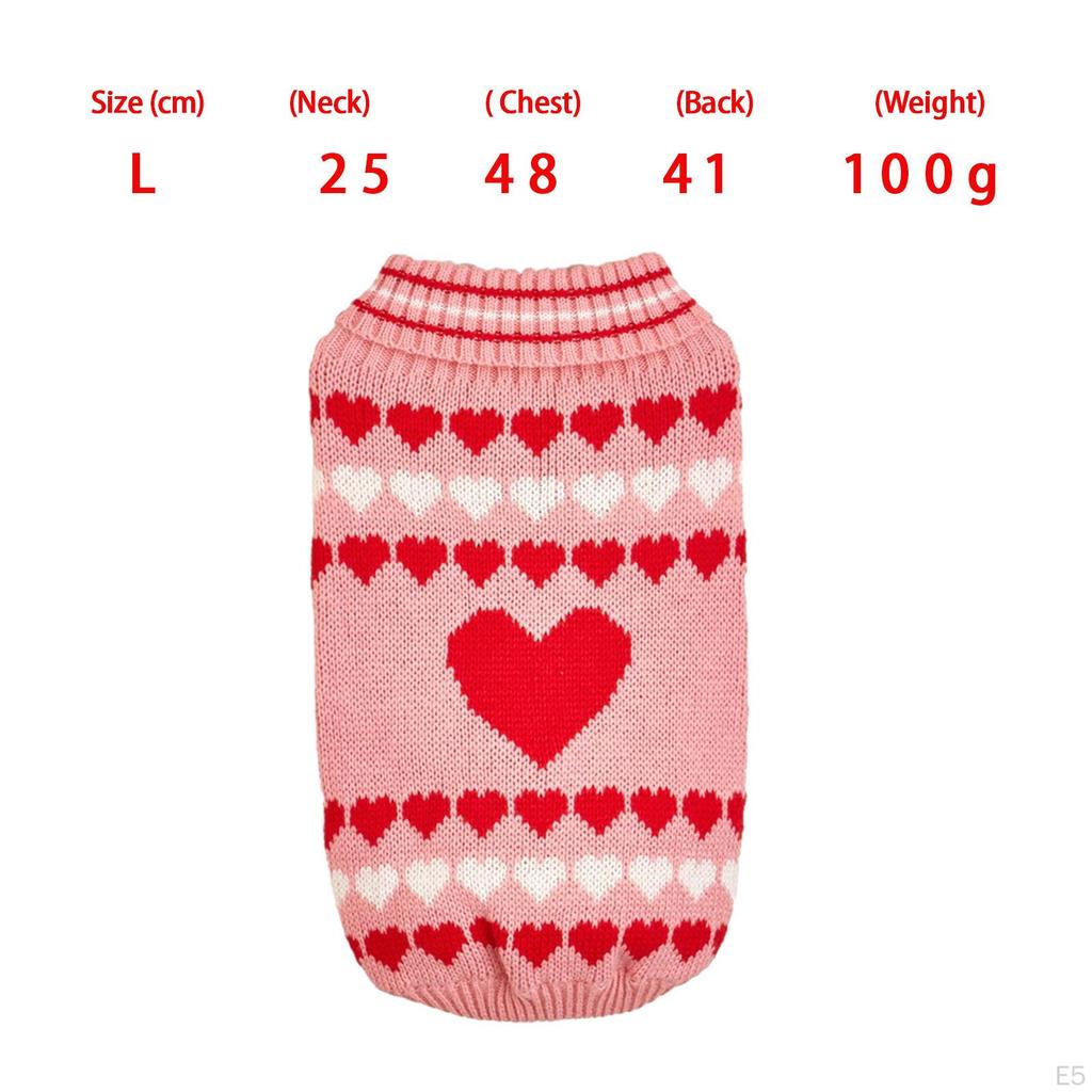 Gemütliche Valentinstags-Pullover für Hunde - Warme und stylische Strickware für Haustiere