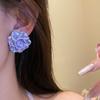 Cream Color Resin Flower Earrings Set Jewelry Accessories Sweet Stud Earrings  Summer Beach