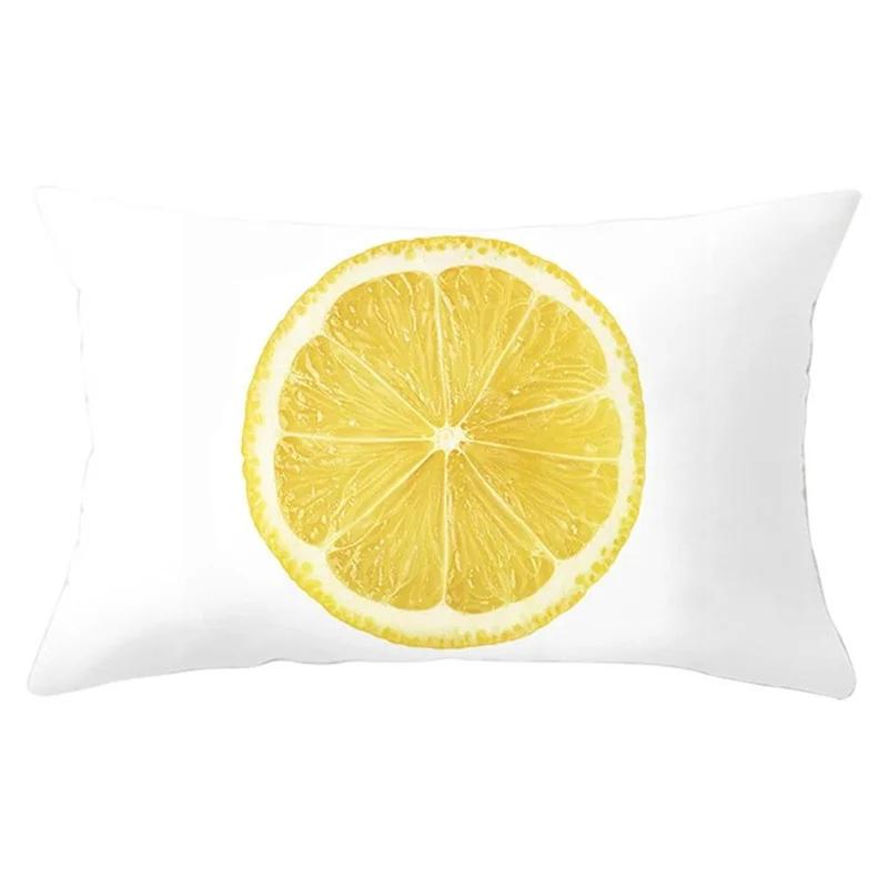 Yellow Geometric Living Room Bedroom Office Pillowcase Rectangular Cushion Cover Home Decor