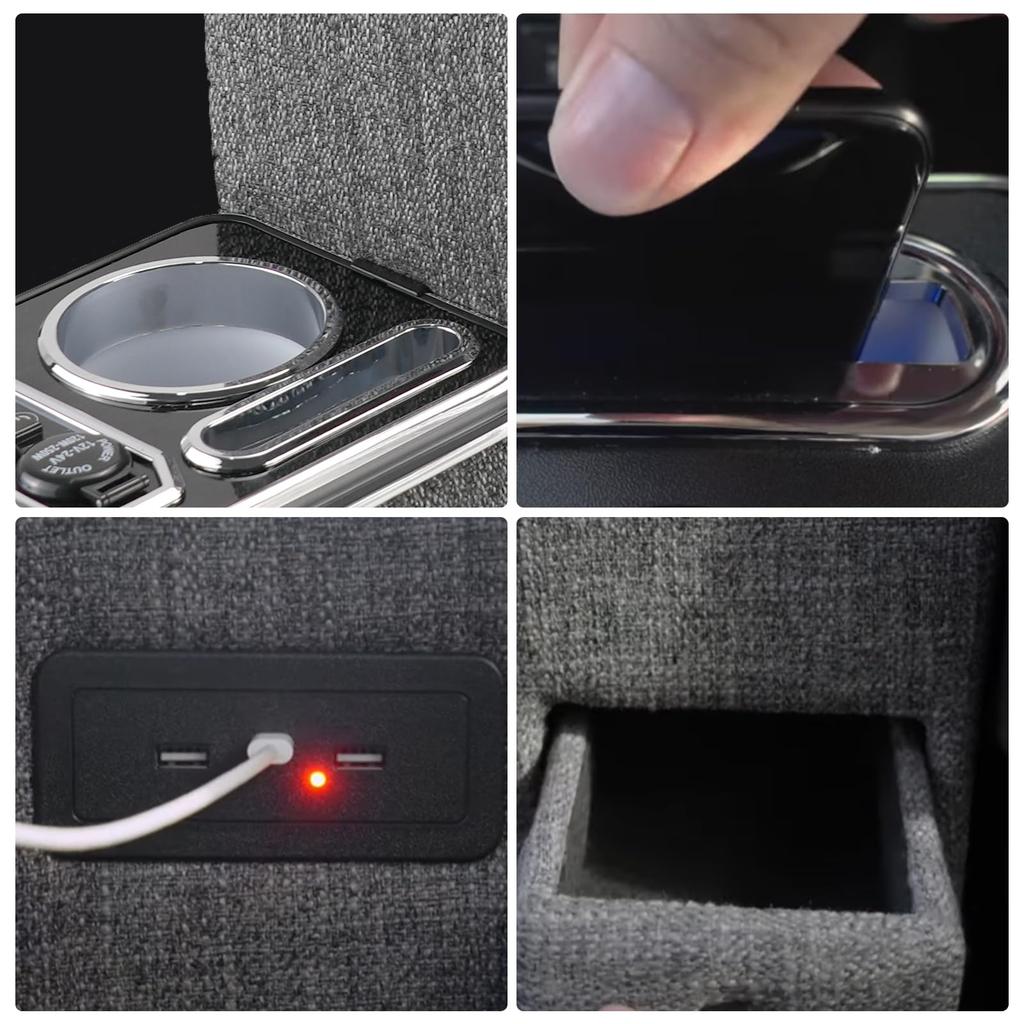 Sporacingrts Sienta Storage Armrest Console Compatible with 170 10 and 15 Center Console Fabric Designed Exclusively for SIENTA Not Compatible with