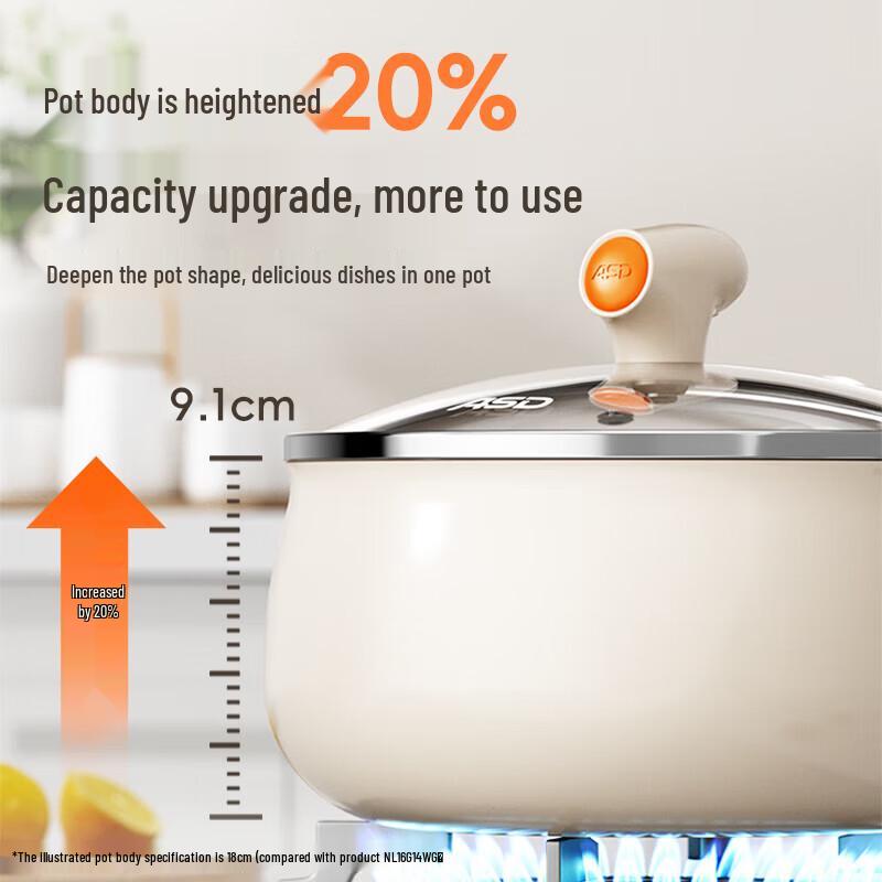 ASD 16cm Ceramic Non-stick Milk Pot