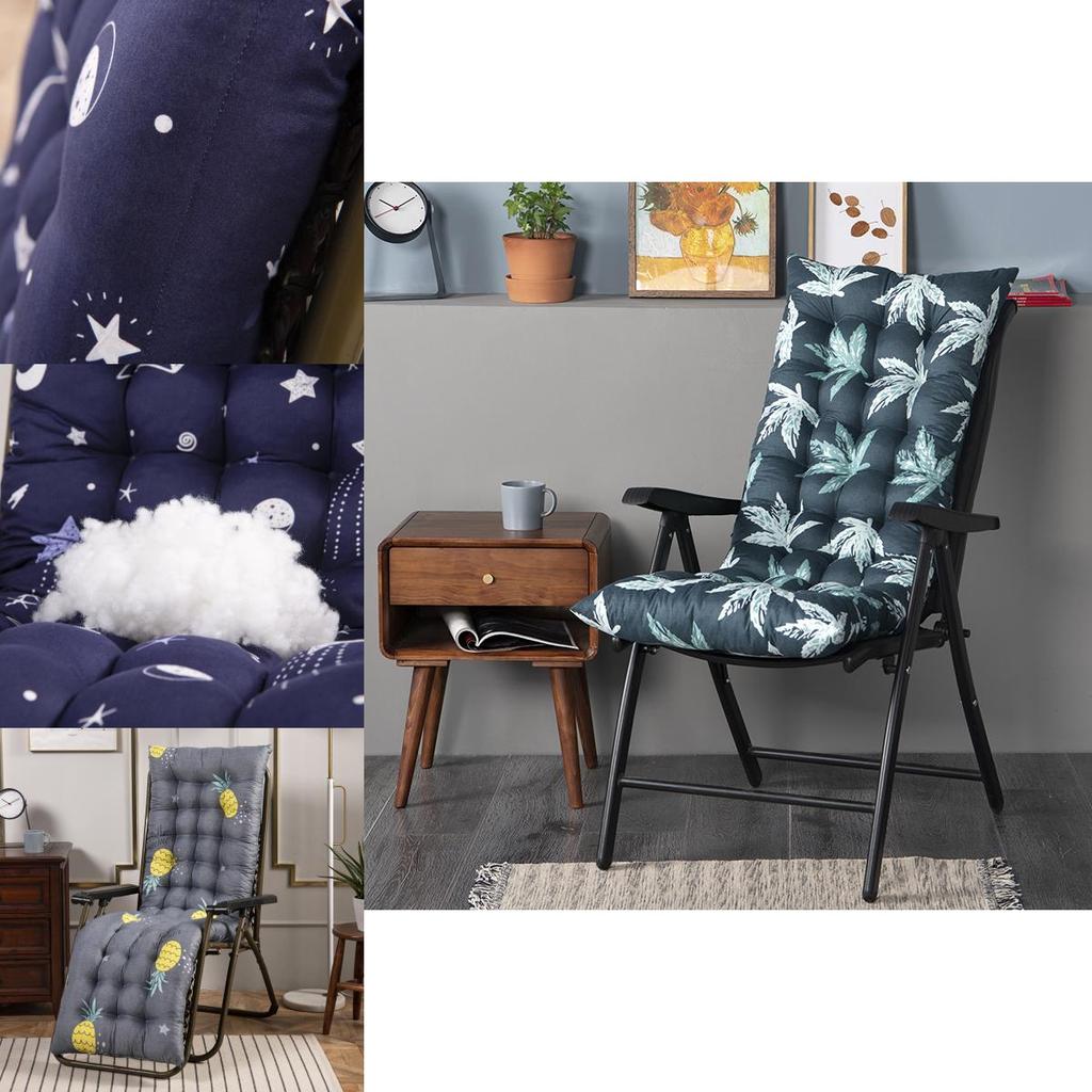 Stylish Leaves Starry High Back Chair Cushion Designed For Enhanced Comfort On Garden Furniture