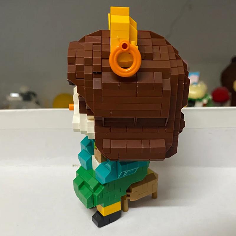 LOZ 8904 Animal World Mona Lisa Cat Sit Lady Pet Doll Chair 3D Model Mini Diamond Blocks Bricks Building Toy for Children No Box