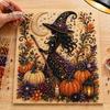 Handmade Holiday Gift Ideas Halloween Faux Pearl Art DIY Kit, Spooky Cute 3D Beads Painting Crafts, Creative Home Decor Projects Gothic Ghost Pumpkin