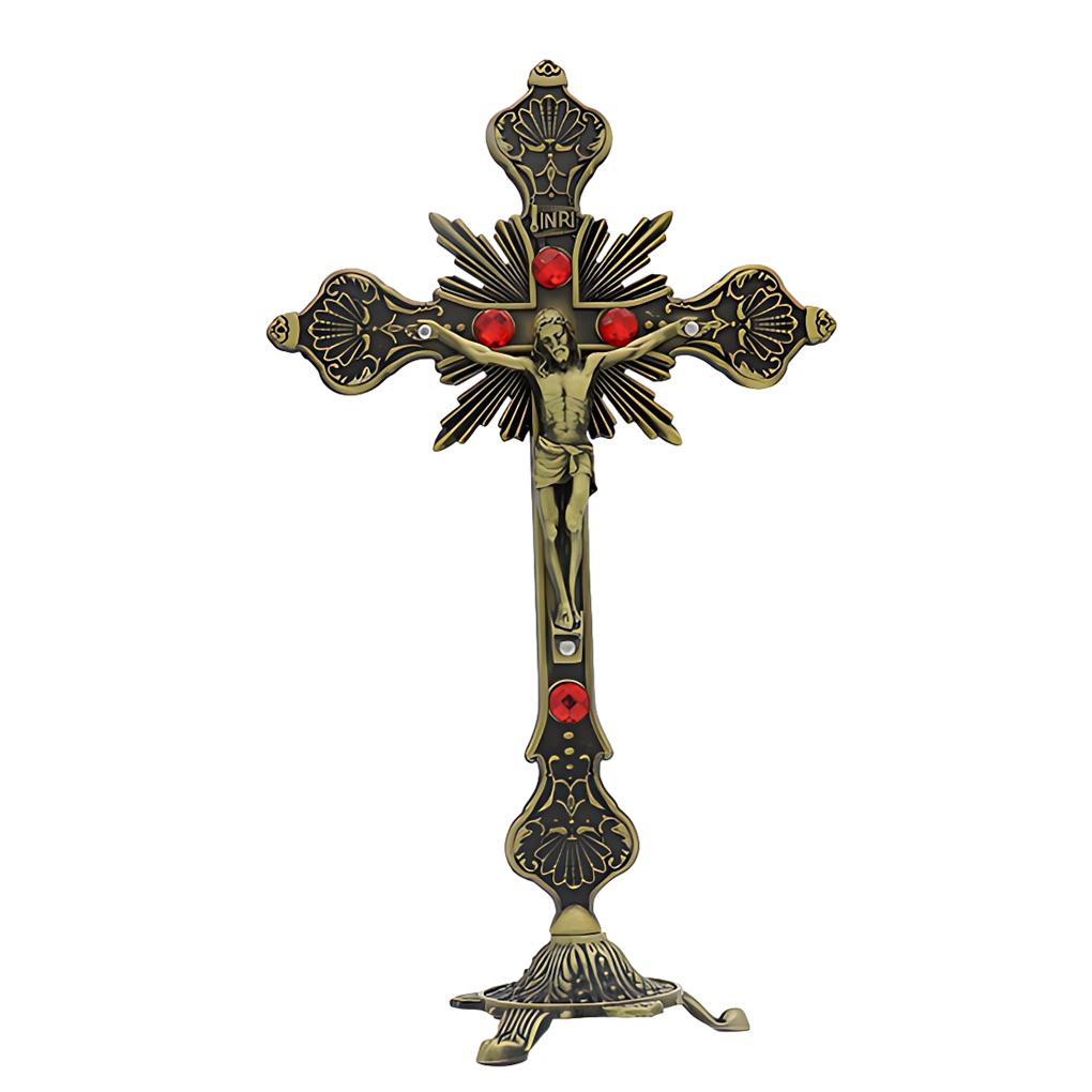 

Church Relics Jesus on The Stand Cross Wall Crucifix Home Chapel