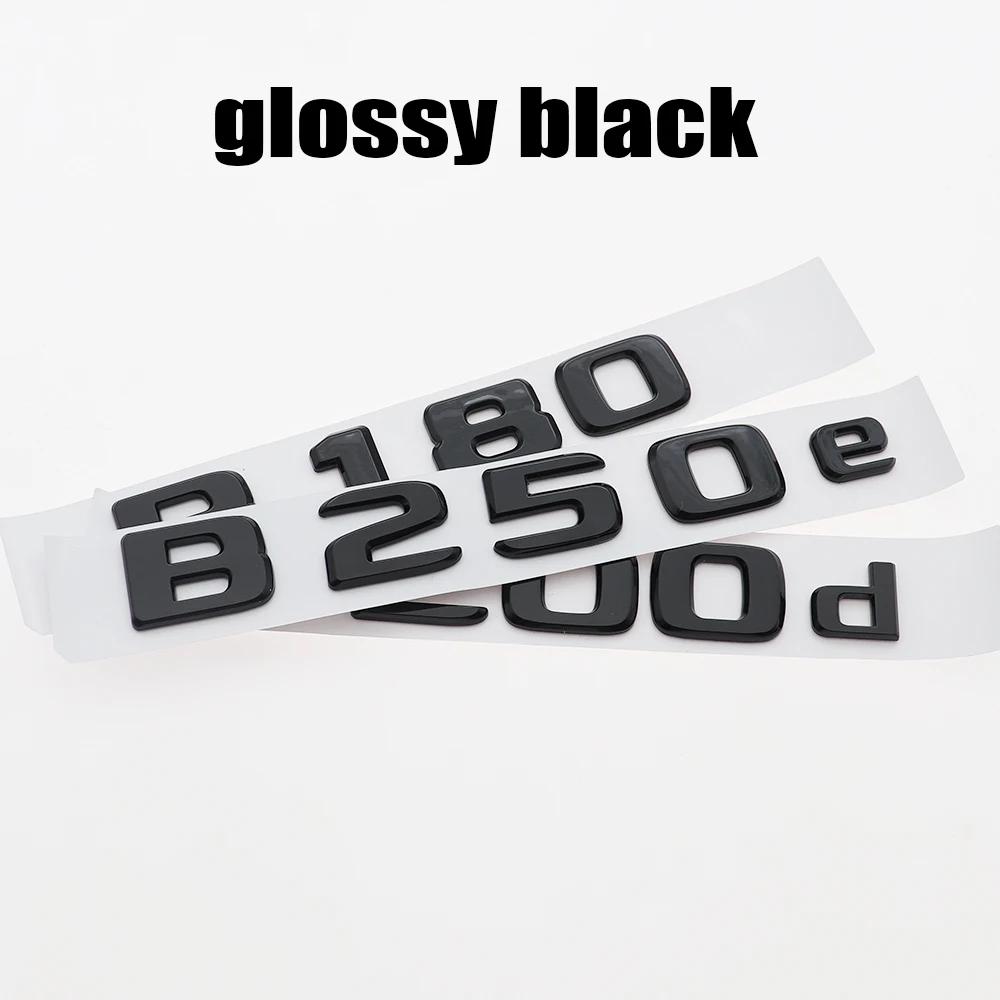 1PC 3D ABS Car Letter Logo Sticker Tail Badge Rear Trunk GJS6 Emblem For B170 B180 B200 B200d B220 B250 B250e A260 CDI CGI 4MATIC
