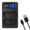 Portable LCD Micro USB Chargers for DCS1 DCS1M DCS1R DCS1RM DCS1H Battery Convenient Double Slot Charger Repalcement