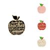 Alloy Customizable Apple Brooch Eyecatching Teacher Gift Enamel Pin Accessory Fashion
