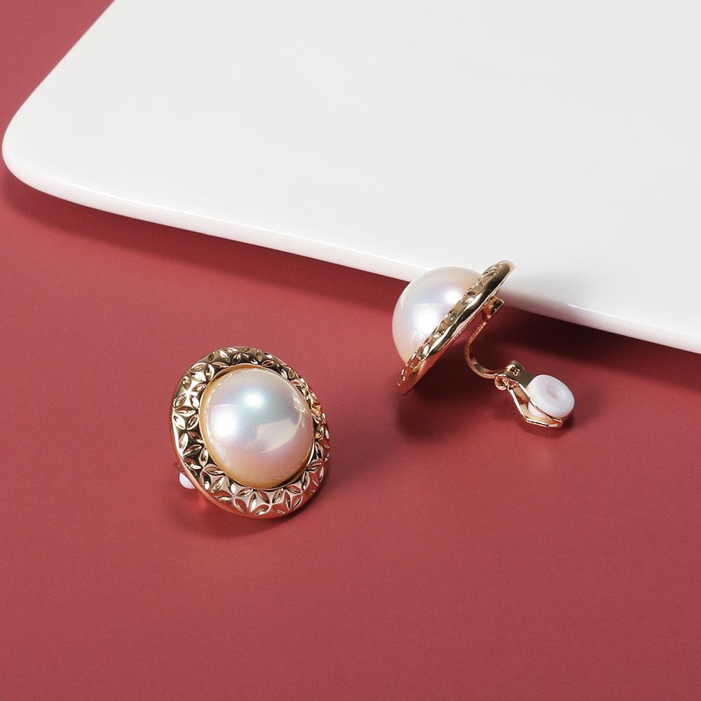 

Серебряные клипсы S925 с жемчугом в виде русалки для женщин - Корейская мода