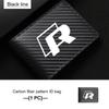 RUN1 For Volkswagen VW Carbon Fiber Car Men's Card Bag Storage With Multiple Cards Polo Jetta Sagitar Magotan Passat B5 B6 B7 CC
