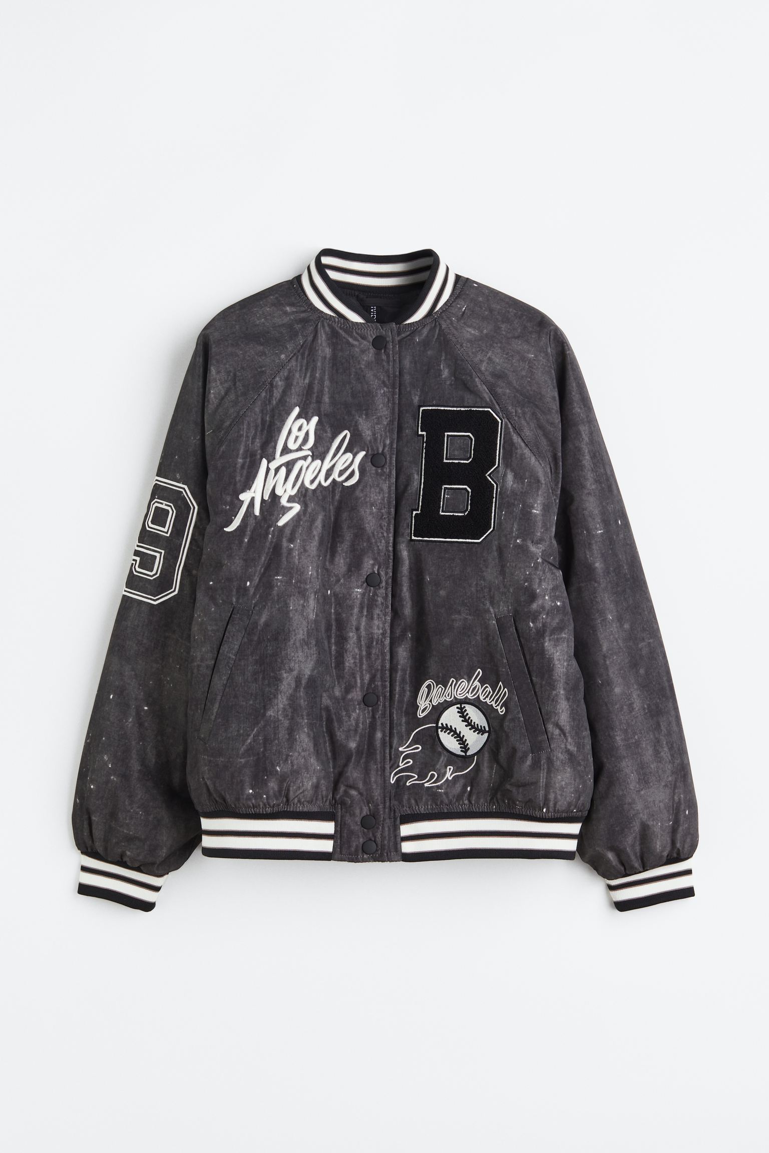 

Embroidered baseball jacket