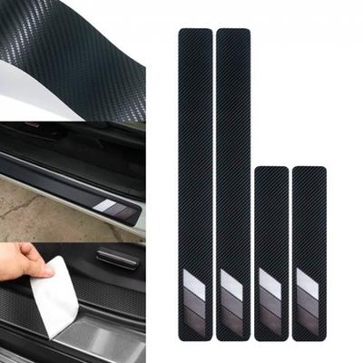 4PCS For Toyota Tundra Car Door Sill Decal Cover Sticker Anti-Scratch Protector