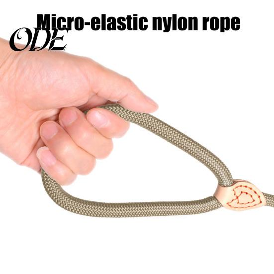 Sturdy Braided Rope Pet Lead Slip Leads for Dogs Heavy Duty Nylon Leash Car Travel Large Medium No Pull Training Walking Control Comfortable