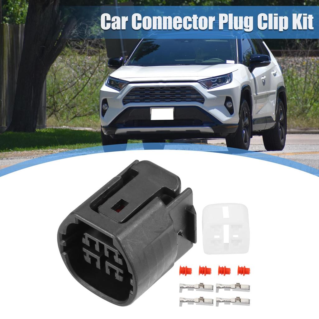 X AUTOHAUX Alternator Connector Adapter Plug Clip Kit Replacement 4 Pin for Toyota Number 9098011964 1 Set