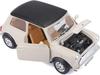 Bburago Scale Mini Cooper 1969 Cream Diecast Model Car 1/18
