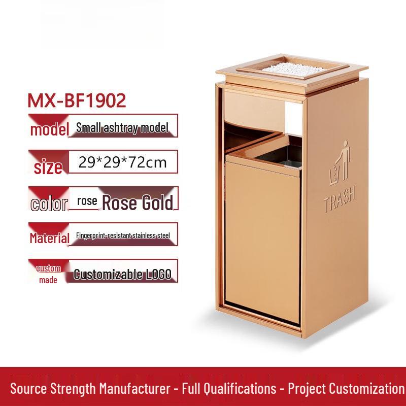 Stainless Steel Commercial Standing Trash Can