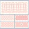 Rosa süß und minimalistisch Mauspads Gummi XXL Cartoon Anime Gaming Mauspads Tastatur Mauspads Schreibtischunterlage Zubehör Teppich