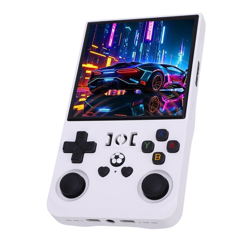 Handheld Game Console Built In 18000 Games 4in 720x720 Screen 4000mAh Portable Pocket Game Console White