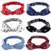Cotton Fabric Rabbit Ears Hair Band with Steel Wire Knots, Elastic Adjustable Hair Band, Stretchy Headband, Women's Head Accessory