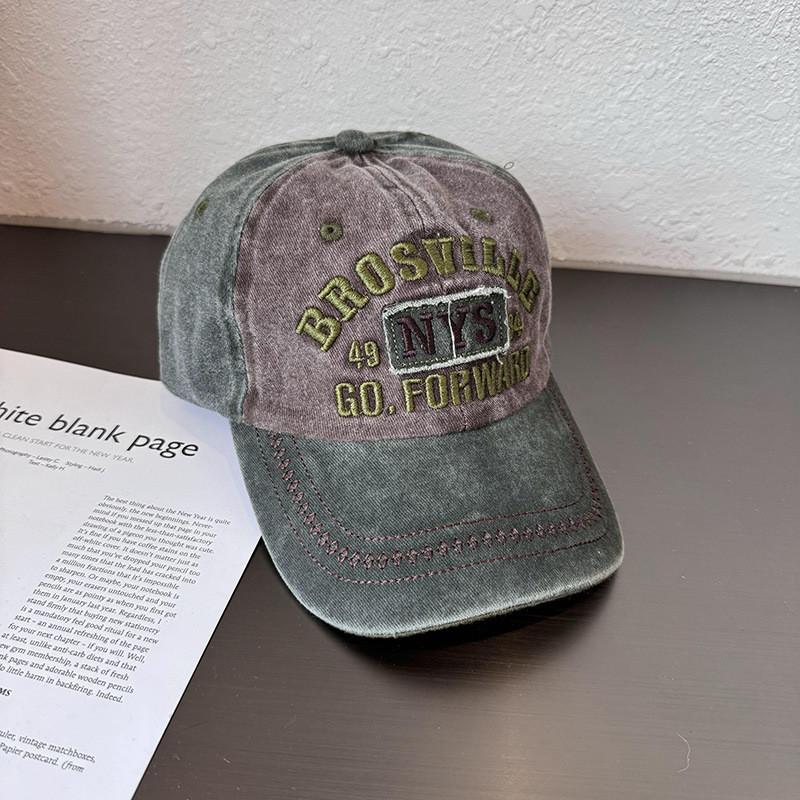 Vintage American Style Baseball Cap With Washed Cotton For Casual Summer Wear